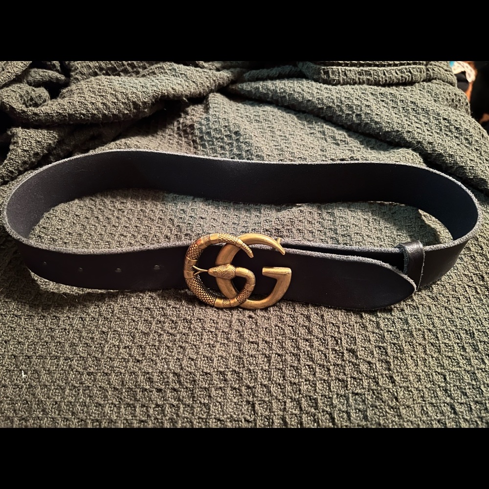 Gucci Double G Snake Belt